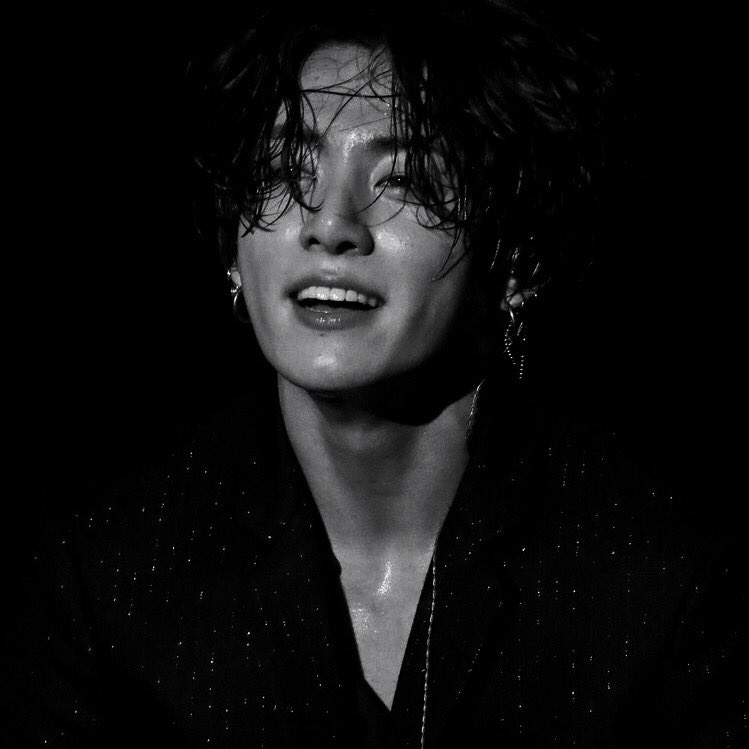 Jungkook hot black and white pics as thunderstorms - a thread