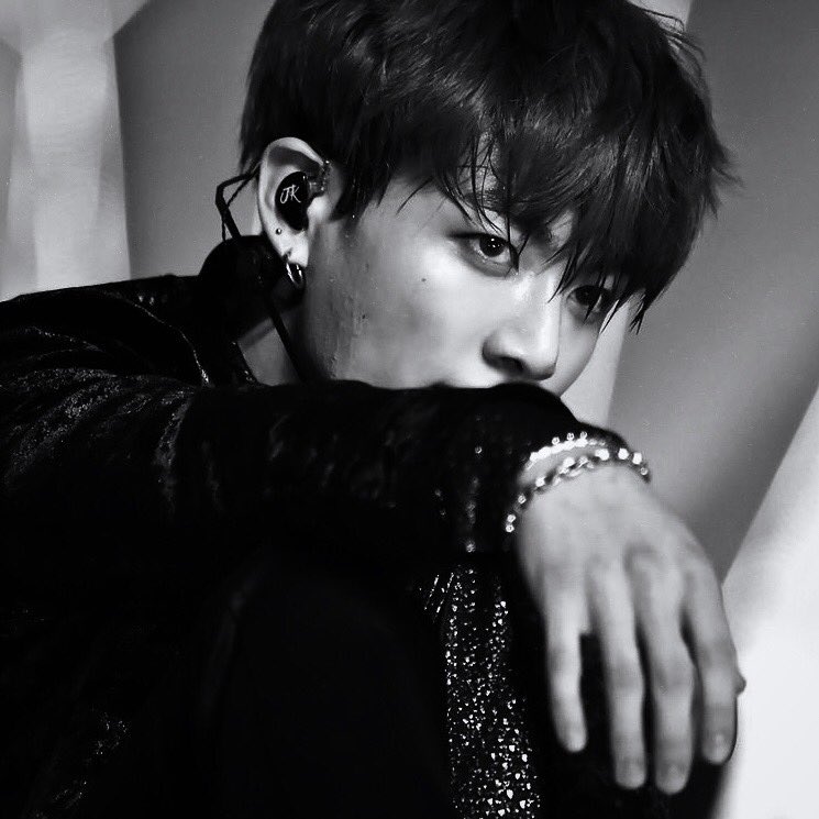 Jungkook hot black and white pics as thunderstorms - a thread