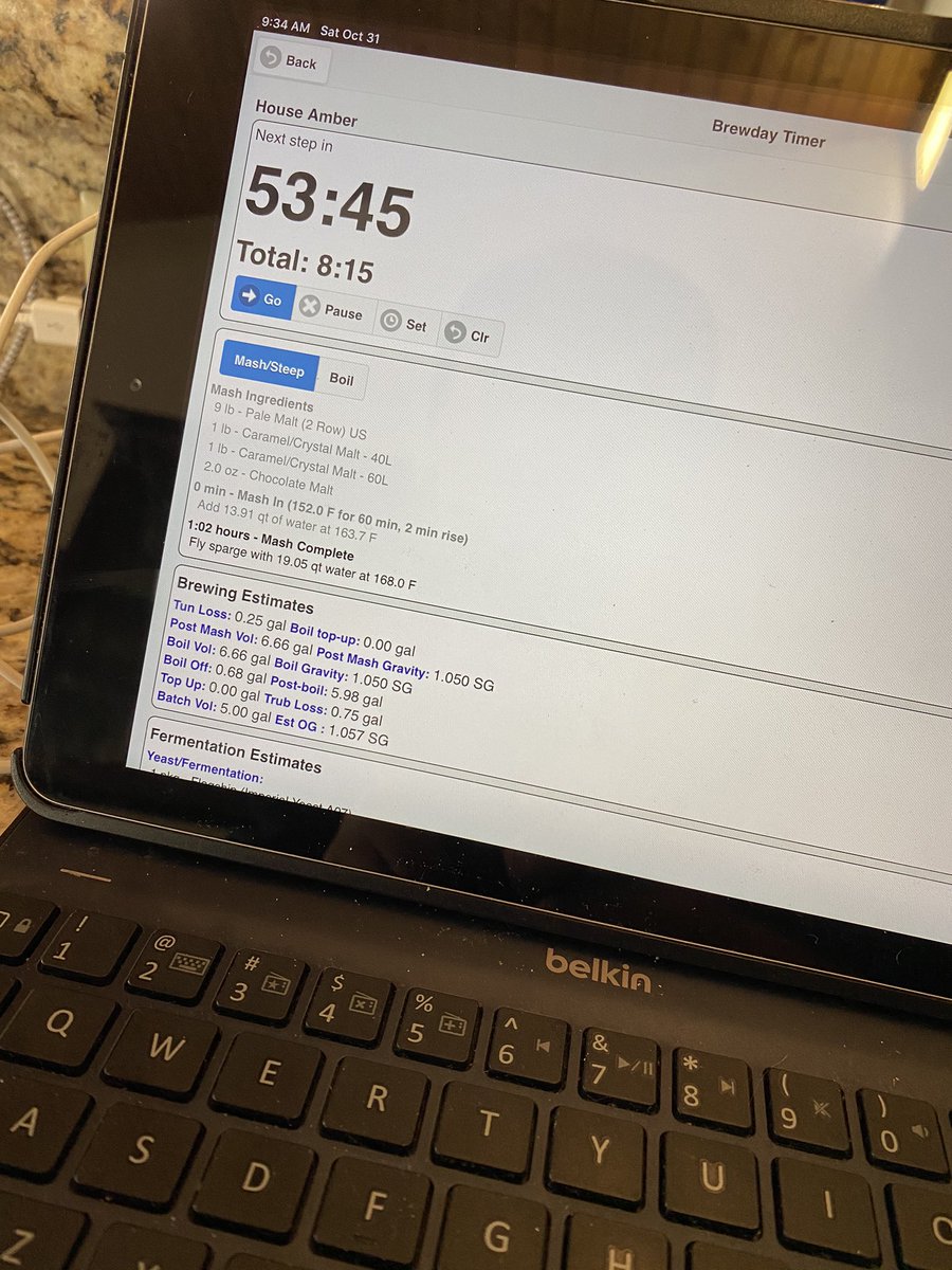 I mashed in... amber ale coming. First time I’ve before in years huge smile