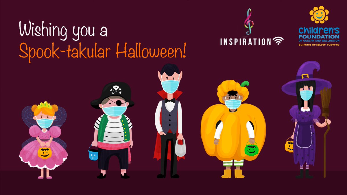 <a href="/InspirationGW/">Inspiration Guelph</a>  and <a href="/ChildrensFdnGW/">Children's Foundation GW</a> would like to wish you a Spook-Takular Halloween!
We pray for a safe and joyous festive weekend for everyone.
#Halloween2020