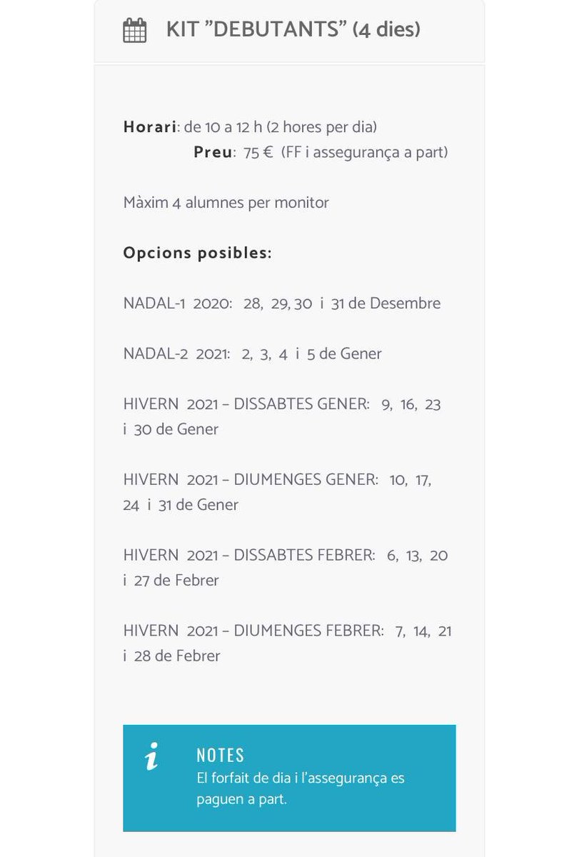 CESolsona's tweet photo. Us avançem la oferta de cursets d’#esqui per aquesta temporada 2020-2021
#volemneu #powdercomte @portdelcomte https://t.co/k0eSURWh1p