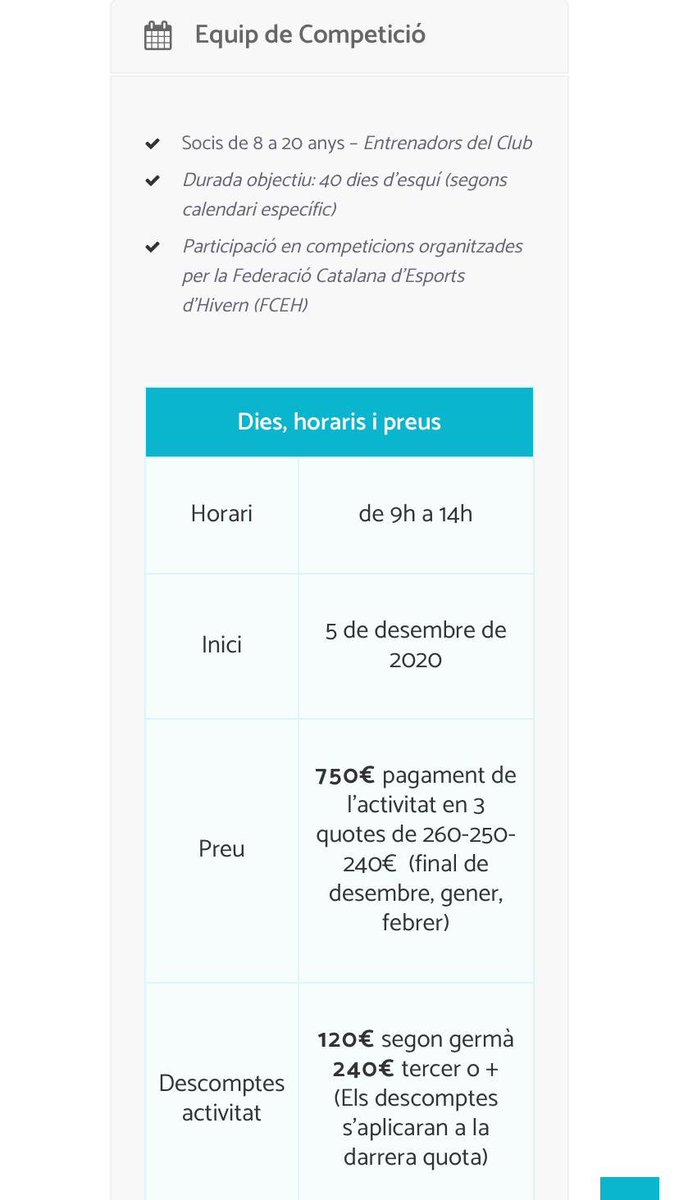 CESolsona's tweet photo. Us avançem la oferta de cursets d’#esqui per aquesta temporada 2020-2021
#volemneu #powdercomte @portdelcomte https://t.co/k0eSURWh1p