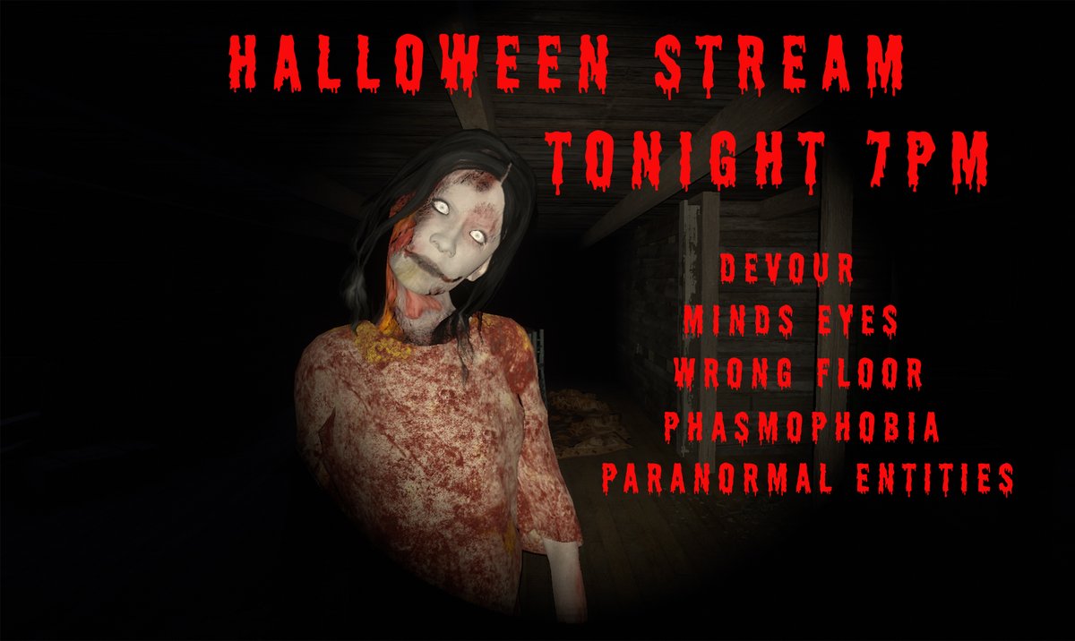 Tonight at 7pm over on <a href="/TwitchUKI/">Twitch UK & Ireland</a>  i will be playing a variety of indie horror games, I hope to see all you horror fans there.

Twitch Link - twitch.tv/jmoffphc

<a href="/TheWatchersGame/">The Watchers</a> <a href="/Pacify_Official/">Pacify</a> <a href="/KineticGame/">(inactive) Phasmophobia</a> <a href="/StreamersRtw/">StreamersRetweet</a> <a href="/BlazedRTs/">Blazed</a> #Halloween2020 #Spooktober2020