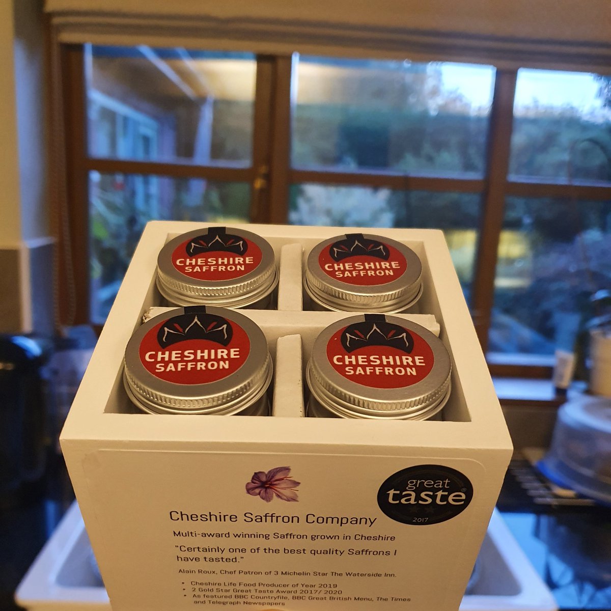 cheshiresaffron's tweet photo. @define_wine now stocking Cheshire saffron. Go get some and maybe a bottle of your favourite wine to go with your saffron inspired dish https://t.co/fv9jDirqi0