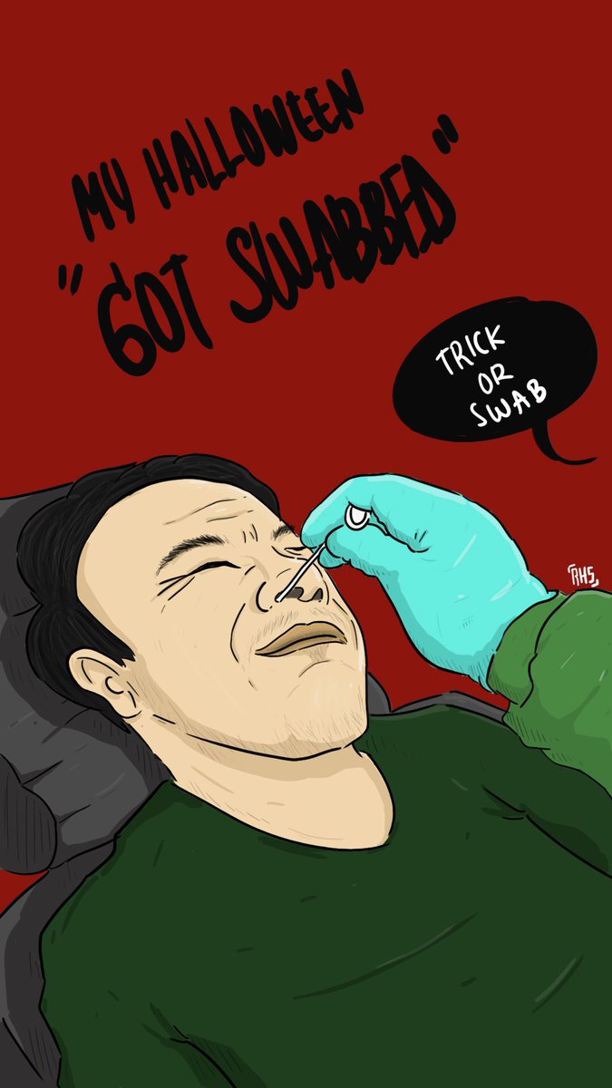 I got swabbed on my halloween.
How about yours?
Happy Halloween everyone!
#Halloween