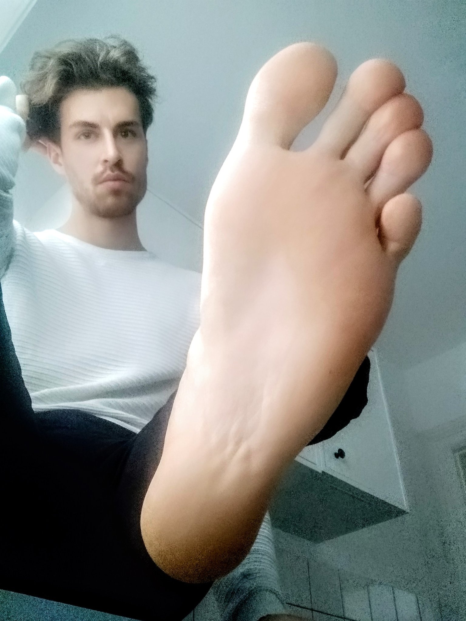 Foot tongue. Malefeet4you. Feet tongue. Nose into feet.