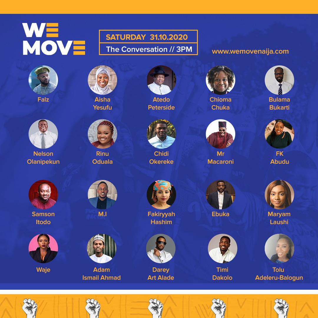 BankyW's tweet image. It took a lot of work to put this together, but I'm so glad we got it done. This afternoon at 3pm we'll have an open discussion on the way forward. The line up is incredible. Pls join us:
Zoom: bit.ly/wemove2020
YouTube: bit.ly/wemovenaijayou…
Pls Share and be there!