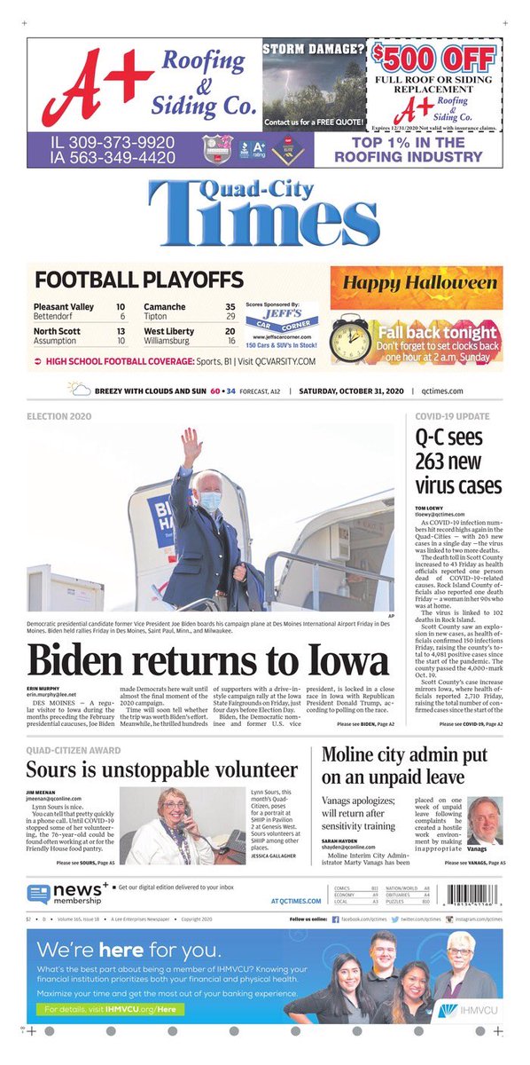 QC Times front page >>