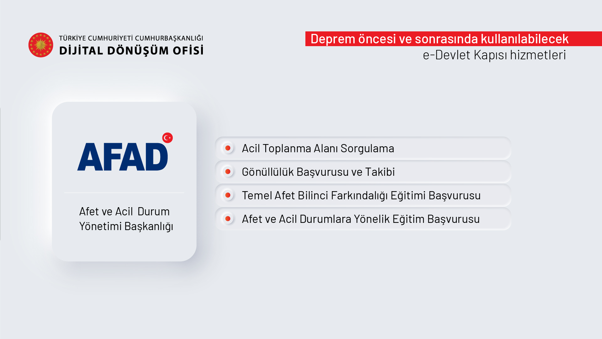 تويتر E Devlet Kapisi على تويتر Deprem Oncesi Ve Sonrasinda Gerekli Olan Kritik Oneme Sahip Pek Cok Hizmete E Devlet Kapisi Uzerinden Ulasabilirsiniz Dualarimiz Seninle Izmir Afad Hizmetleri Https T Co Fbcx46lbol Dask Hizmetleri Https T Co