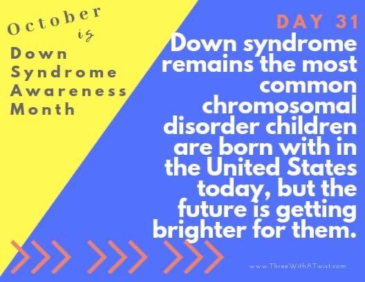vanhalw's tweet photo. October is Down Syndrome awareness month!
October 31st: Happy Halloween 🎃!
Thank you to everyone who has taken a minute to read these posts this month to learn something about Down Syndrome! #downsyndrome #homieswithextrachromies #seetheability #BlessedNotCursed https://t.co/nwKkzNuXS3