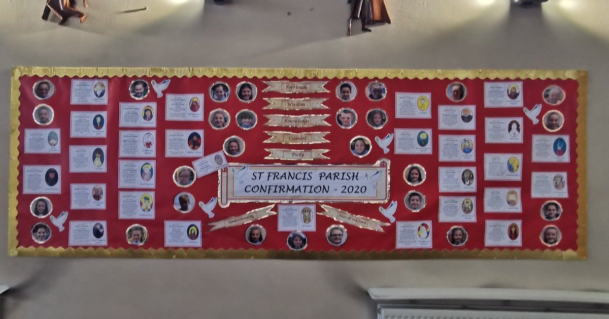 StFrancisPGMrsM's tweet photo. Wishing all my former Primary 7's a blessed Confirmation Day. Hope you all have a lovely time celebrating with your families 🙏🎈 https://t.co/HUc8Ung1Wg