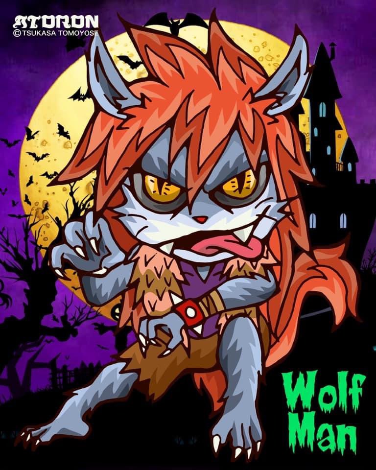 ᥤᡶ᥆ᡝ ටꫛ Atoron Halloween Characters Vol 5 Wolf Man Halloween Halloweenillustration Halloweencharacters ハロウィン ハロウィンイラスト ハロウィンキャラクター モンスター キャラクターデザイン イラストレーション キャラクター