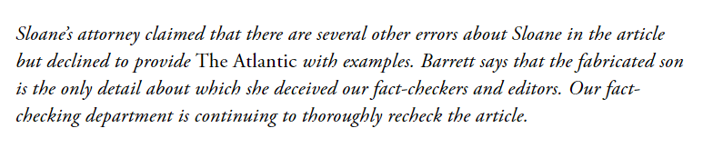 This editor's note is nearly 800 words long, and the wildest sentence is this one.