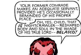 Through simple subtraction, we are then left with an understanding of exactly what Belasco is, and the horror faced by Kitty becomes an essentialization of the evil Illyana was left with for years, thus connecting her character to sexual trauma quite directly. 5/6