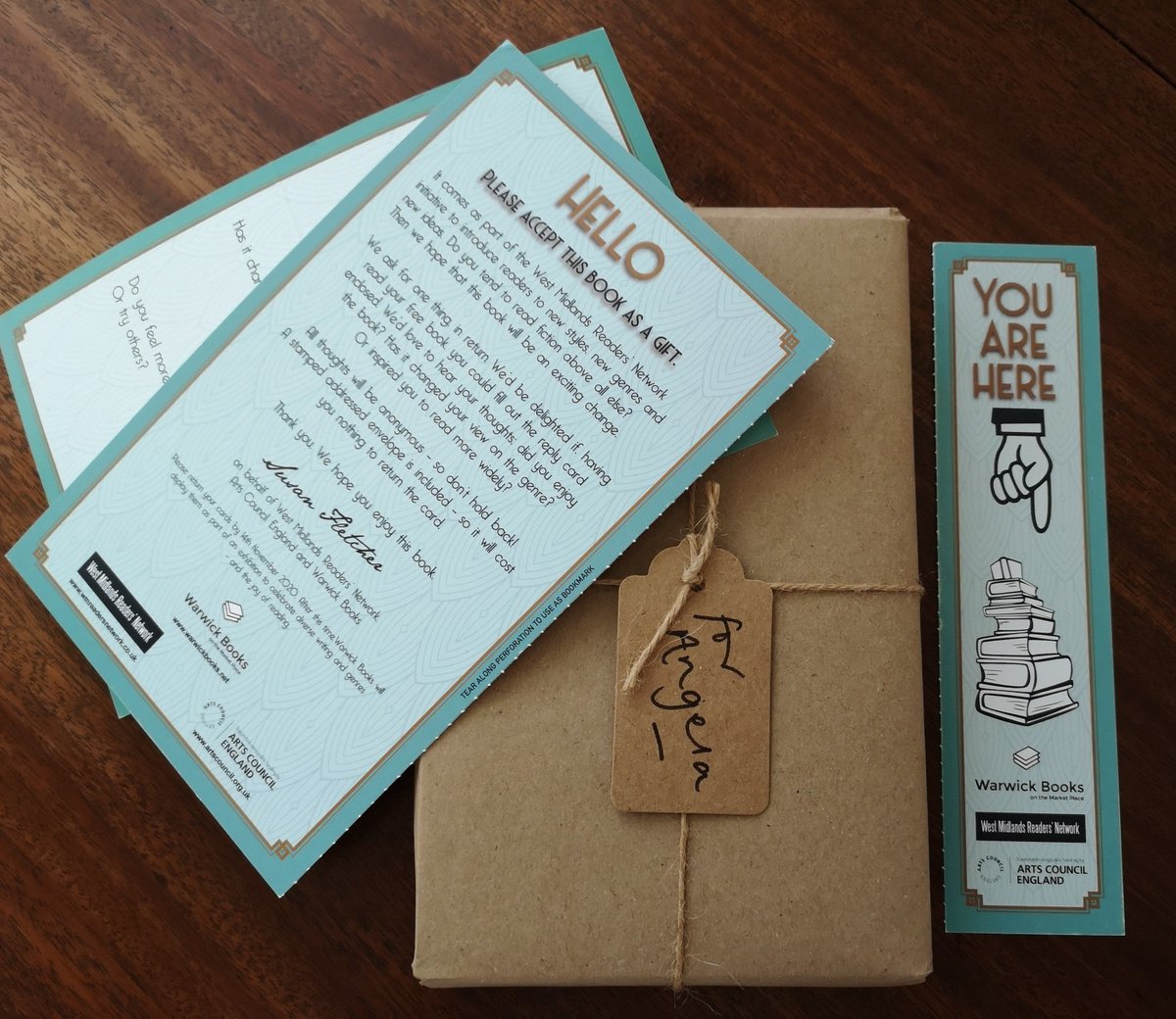 WMRNetwork's tweet photo. Got my wrapped mystery read from @warwick_books #ReaderInResidence @sfletcherauthor, part of our Readers' Network project to step outside reading comfort zones &amp; discover something new. Shop window display of reactions and recommendations coming later this year 📚 https://t.co/E1Dw68S83c