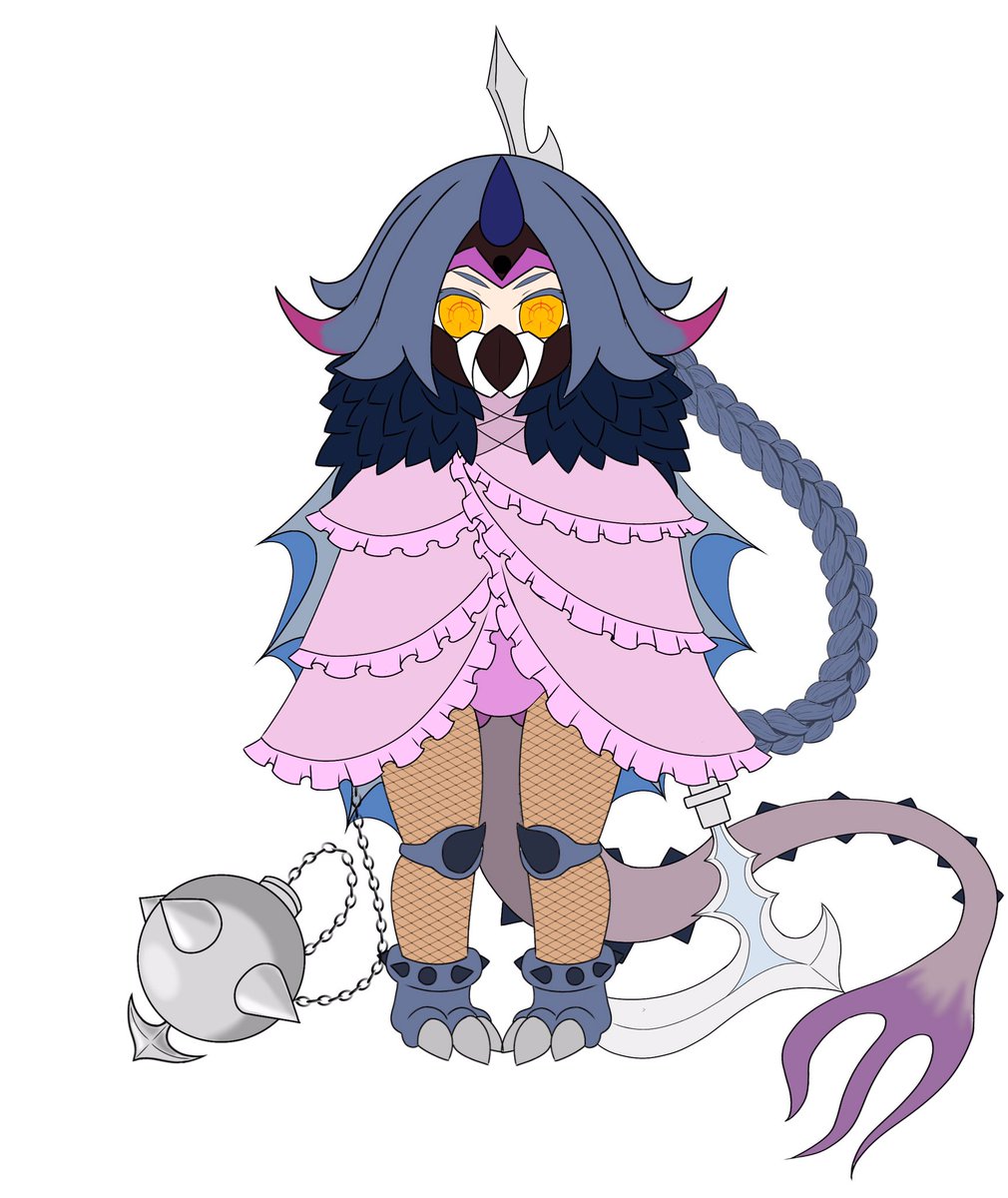 怪獣擬人化 久しぶりに大暴れしてくれたバラバ ケンピーのイラスト