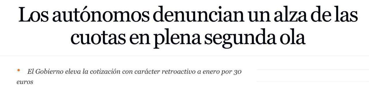 pablocasado_'s tweet image. Mientras el Gobierno “que no iba a dejar a nadie atrás” se sube el sueldo, aumenta las cotizaciones sociales de los autónomos con efecto retroactivo desde enero.
Una medida injustificable que deberían haber retirado y cambiar el sistema de recargos.
A ingresos cero, cuotas cero.