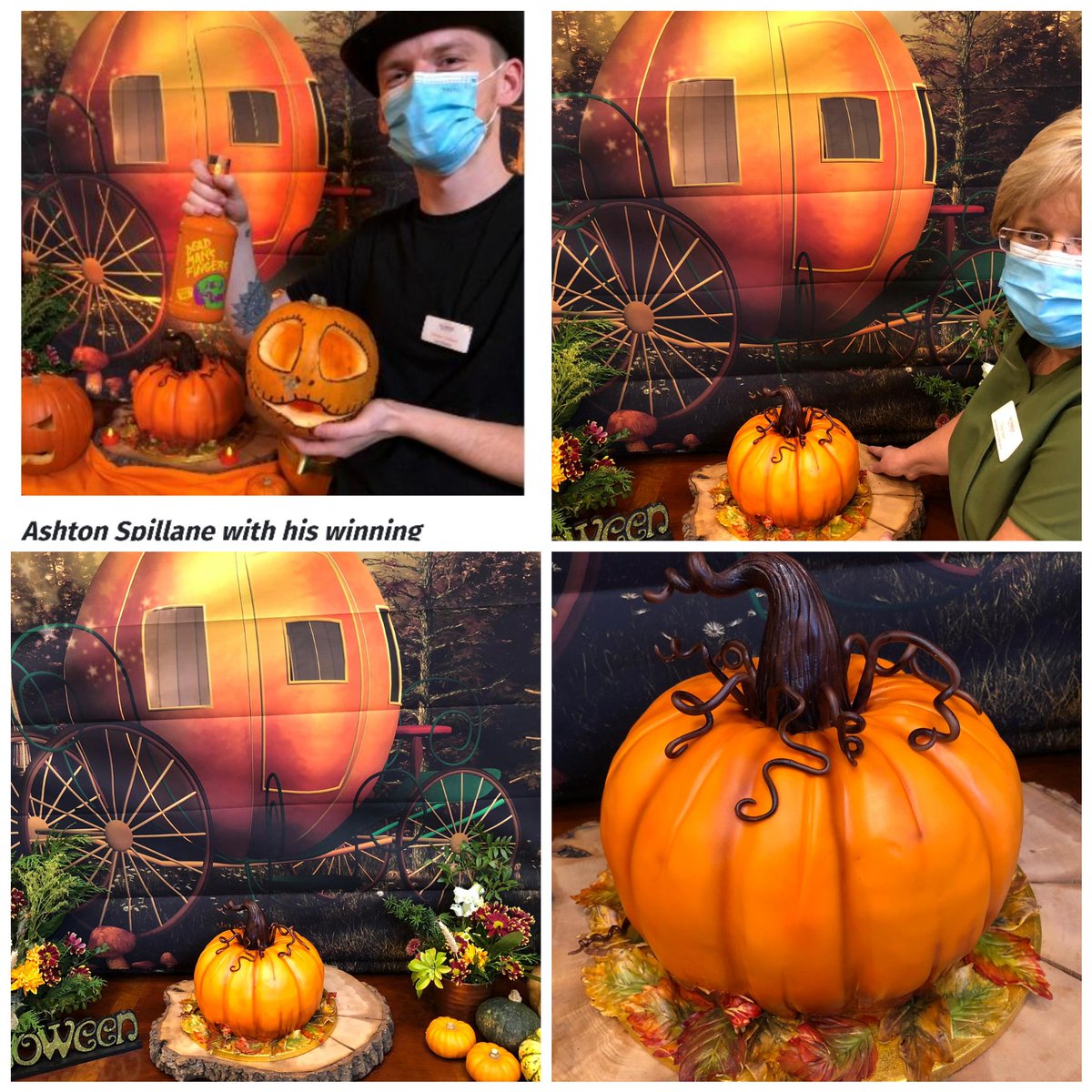 lsb2468's tweet photo. ✨Congratulations to the team for an amazing range of Hallowe'en themed Activities, keeping residents entertained at #SunriseOfMobberley with @NAPAlivinglife Ashton won the pumpkin carving competition whilst Tina's cake was the star of the show &amp; even featured in @KnutsfordNews https://t.co/TC3D2IRIbc