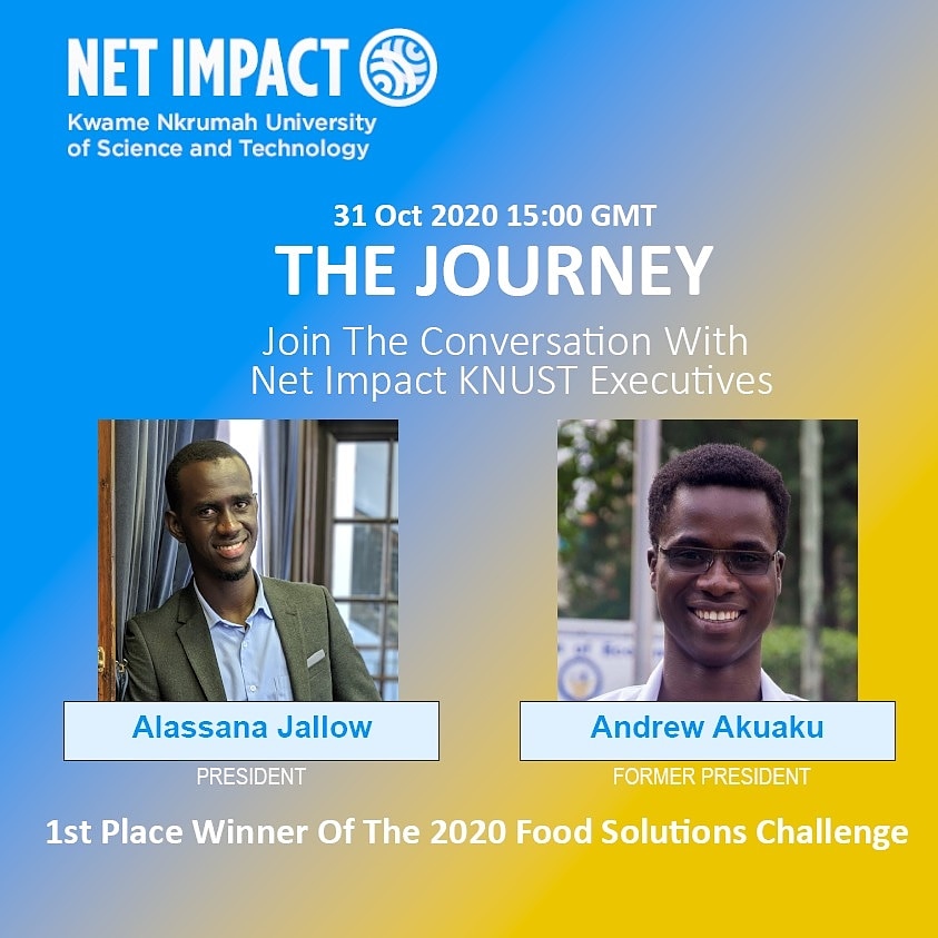 NetImpactKNUST's tweet photo. Kwame Nkrumah University of Science and Technology (KNUST) is inviting you to a scheduled Zoom meeting.

Topic: The Journey
Time: Oct 31, 2020 15:00 GMT

Join Zoom Meeting
https://t.co/ppKjJd2VeO

Meeting ID: 929 7763 5230
Passcode: 323378 https://t.co/rVMNBqNVb3