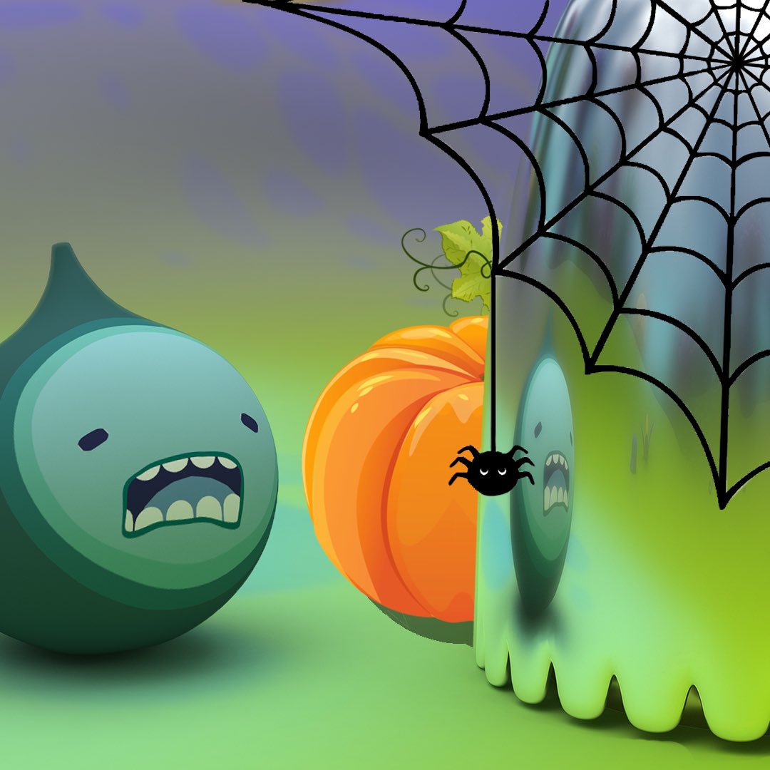 Unanico's tweet photo. Happy Halloween Everyone 🎃🕸🕷👻 We hope you have a Fang-tastic Day 🧛💀 #Halloween2020 #HappyHalloween #HalloweenAtHome #Halloween #art #unanico #buddi https://t.co/r95ZjByisq