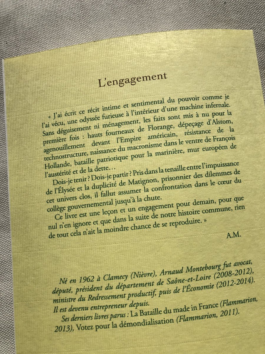 Chères toutes et tous, ce mercredi prochain paraîtra « L’Engagement ». Un livre témoin en forme de récit pour comprendre le présent et devant servir au futur proche. À commander chez vos libraires qui supportent une fermeture stupide mais qui savent eux aussi livrer par internet.