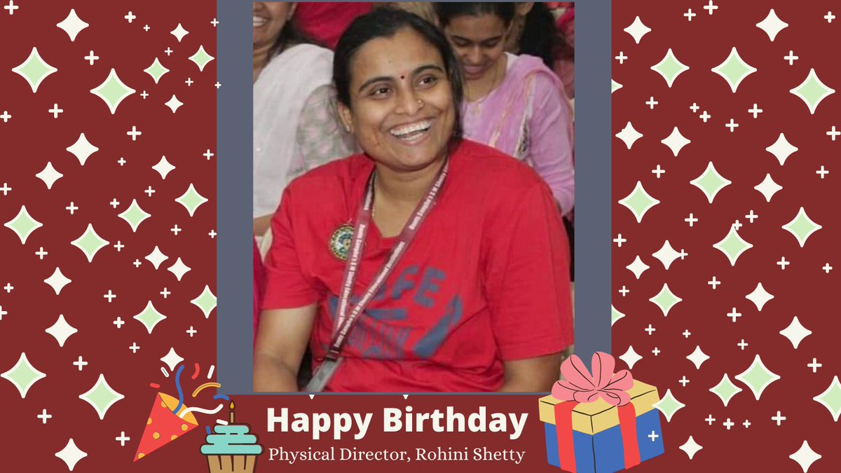 smshettycollege's tweet photo. Wishing a Very Happy Birthday to our dearest Physical Director, Rohini Shetty! 😄🥳
Have a joyous day and an excellent year ahead! ✨
#HappyBirthday #PhysicalDirector #smshettycollege #buntssangha https://t.co/VHQZzDfpTb
