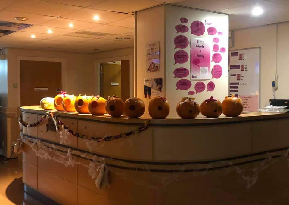 PoplarTeam's tweet photo. Our Labour ward is looking very spooky today! π»π #HappyHalloween2020 #spooky #labourward #halloweenbabies #littlepumpkins #PoplarTeamTRFT #Halloween #Rotherham #NHS #rotherhamiswonderful https://t.co/hF8hRHgRFv