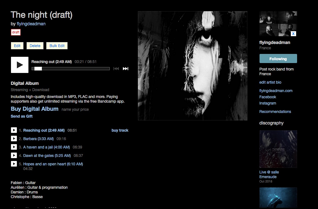 See you tomorrow on bancdamp 

#flyingdeadman #flyingdeadman_band #postrock #postrockmusic #ambientmusic #ambient #newep #newrelease #novemberthefirst