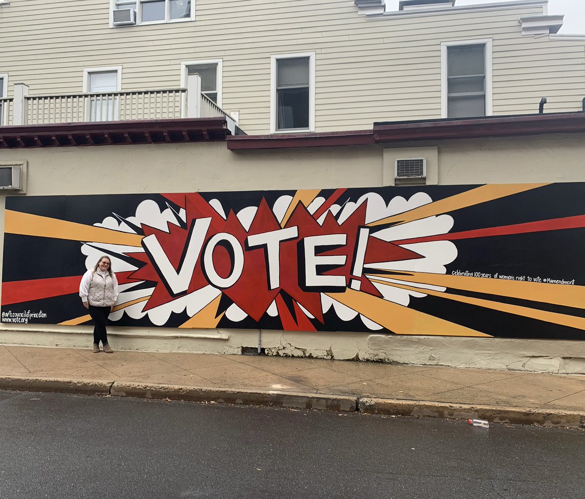 Ridergblc's tweet photo. 𝙑𝙤𝙩𝙚, 𝙑𝙤𝙩𝙚, 𝙑𝙤𝙩𝙚! Pictured above is Protégé, Sarah Waldron, celebrating 100 years of women’s right to vote! 

#womenempowerment #19thamendment #womenvote #votesforwomen #yourvotematters #useyourvote #shevotes #ridervotes https://t.co/e54TRqHXTY