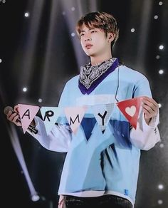 he loves us all armys   #SEOKJIN  #BTS I vote  #KimSeokjin for  #100MostHandsomeMen2020  #Tbworld2020