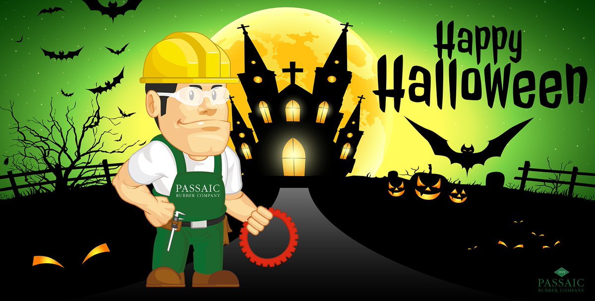 PassaicRubberCo's tweet image. Wishing everyone a Happy Halloween from Passaic!

#passaicrubber #rubberproduction #happyhalloween