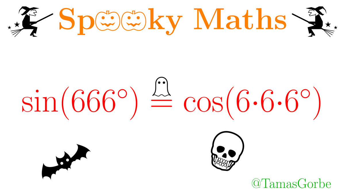 TamasGorbe's tweet photo. Spooky Maths for Halloween
🎃🎃🎃
Happy Halloween Everyone! https://t.co/3il9Vx2Z6Y