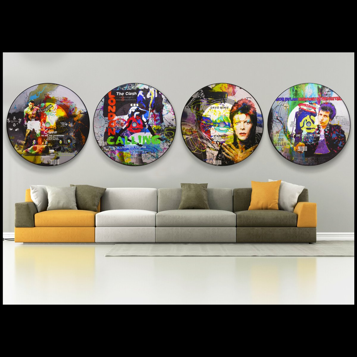 jbis_art's tweet photo. New Vinylgraphs™ are available at @castlegalleries These 44 inch wide #popart records float off the wall and the hole in center is open to wall behind. The music grooves can be seen in the piece also. #castlegalleries #castlefineart #thebisaillonbrothers #jbisart https://t.co/l69tkEfm7j