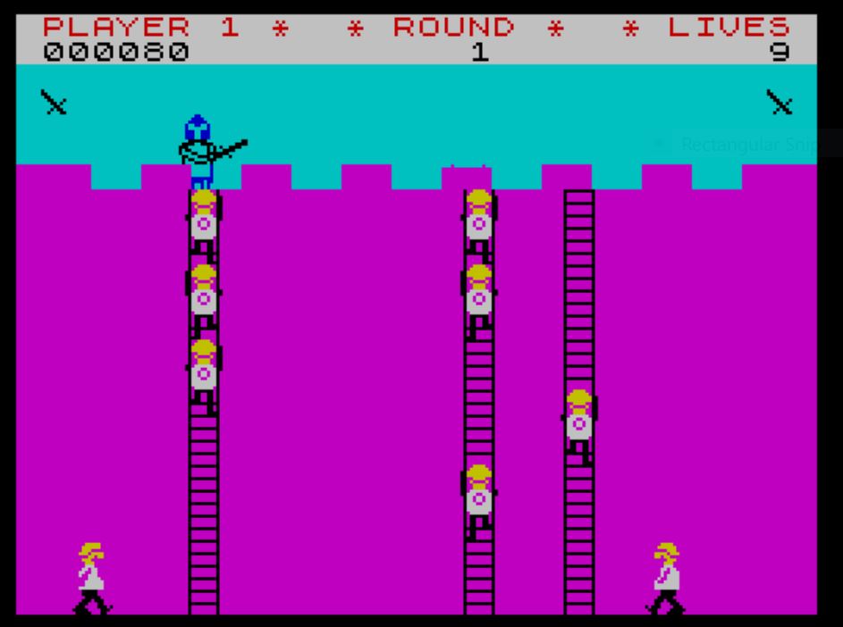JulzMunczy's tweet photo. Something addictive about this game #OrcAttack that @jenkin7NICK reviewed today ( https://t.co/gXM9iIxr8D) , it takes me back to a time when I had far less worries. Just wish I could remember where I had been playing it, as I can't remember owning it! #zxspectrum #retrogaming https://t.co/UZU4yEb7gU
