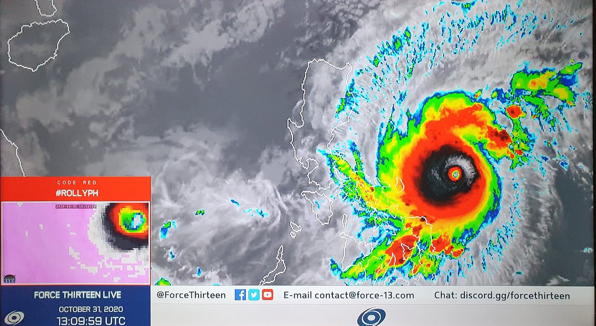 Kenteng's tweet image. Potentially catastrophic Category 5 landfall tomorrow early morning at either Catanduanes or Cam Sur or both. It will then move to Quezon, Batangas and potentially a direct hit to Manila.

THIS SUPER TYPHOON WILL HIT VERY VERY HARD! Get ready! #RollyPH #SuperTyphoonGoni #Typhoon