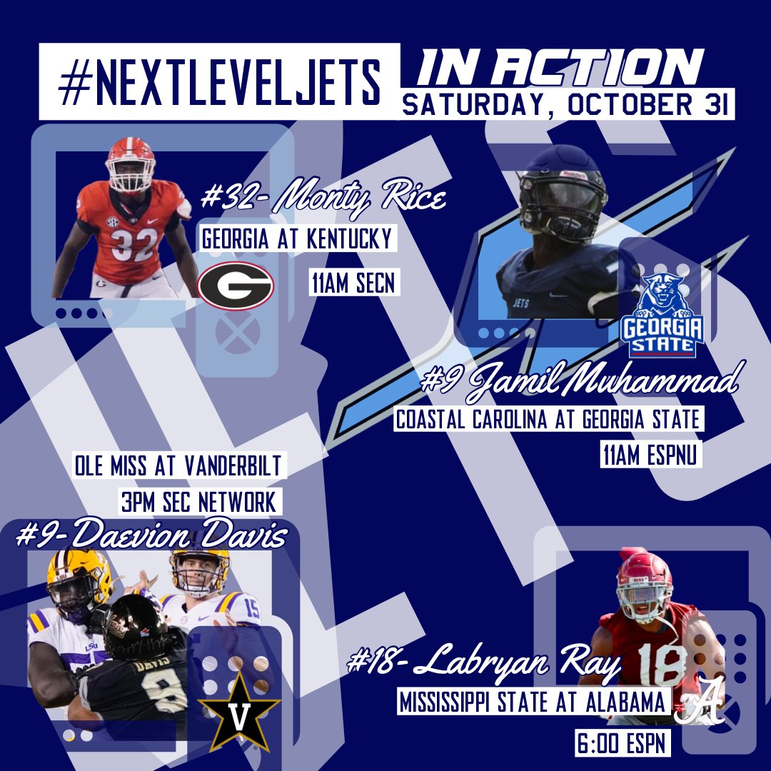 JCJetsFootball's tweet image. Today’s #NextLevelJet TV viewing guide. #CountyLinePride✈️