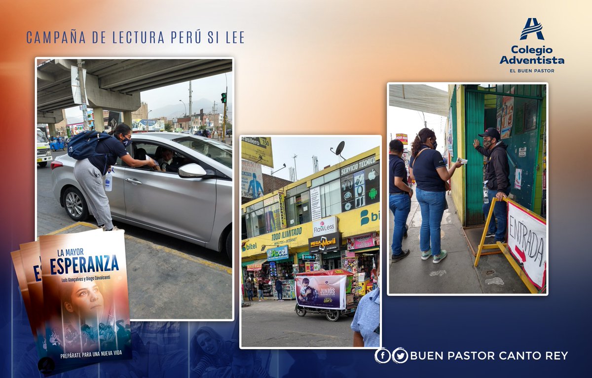 IEABuenPastorCR's tweet photo. 📢Docentes de nuestra Institución Educativa se unen a #𝐈𝐦𝐩𝐚𝐜𝐭𝐨𝐄𝐬𝐩𝐞𝐫𝐚𝐧𝐳𝐚 en San Juan de Lurigancho a favor de la lectura📖  y a través de la entrega de más de dos millones de libros #LaMayorEsperanza🙏 en todo #Perú 🇵🇪
⁣
 #EducaciónONLIFE #EducaciónAdventista https://t.co/1U05F3IvlB