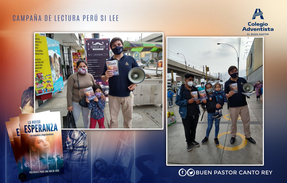 IEABuenPastorCR's tweet photo. 📢Docentes de nuestra Institución Educativa se unen a #𝐈𝐦𝐩𝐚𝐜𝐭𝐨𝐄𝐬𝐩𝐞𝐫𝐚𝐧𝐳𝐚 en San Juan de Lurigancho a favor de la lectura📖  y a través de la entrega de más de dos millones de libros #LaMayorEsperanza🙏 en todo #Perú 🇵🇪
⁣
 #EducaciónONLIFE #EducaciónAdventista https://t.co/1U05F3IvlB