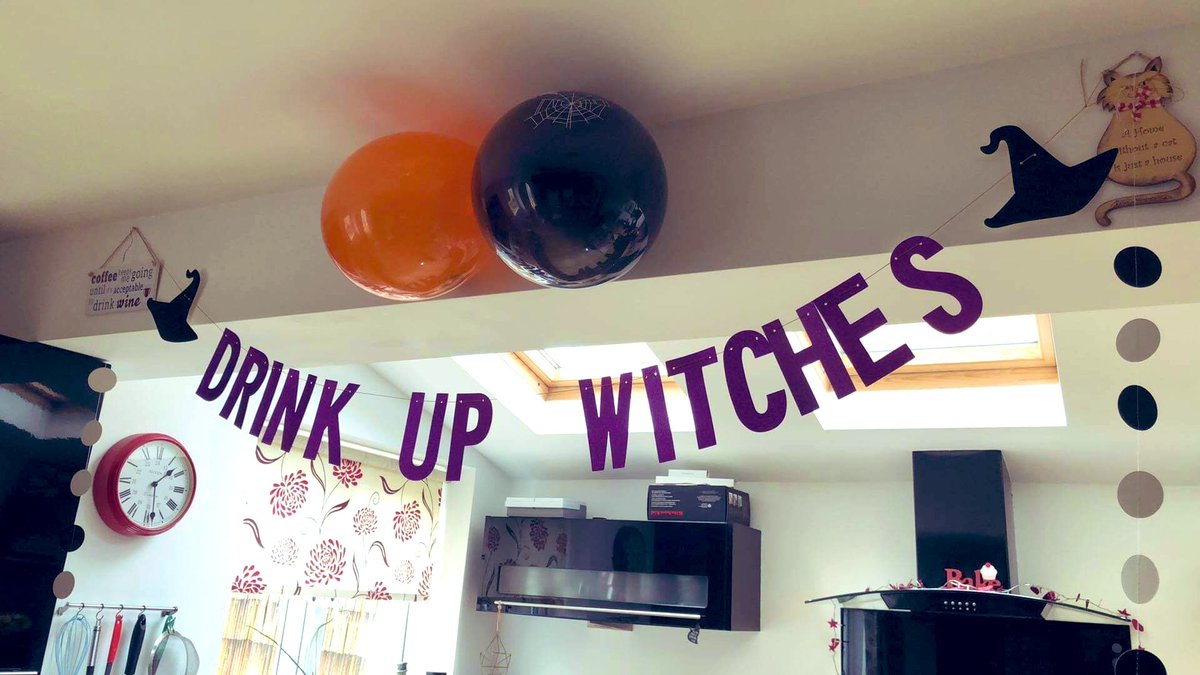 Getting ready for my mini Halloween party! #DrinkUpWitches #Halloween 🧙🏼‍♀️👻