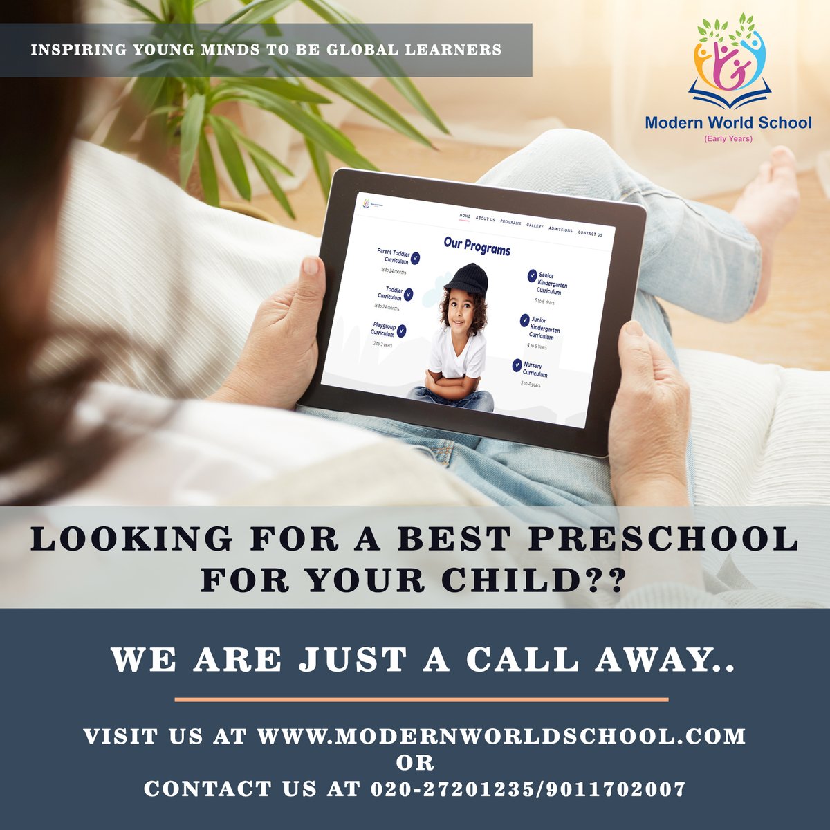 Looking for the best Preschool for your child? Contact us today!
Visit us at modernworldschool.com
#modernworldschool #AdmissionOpen2020 #admission2020 #preschooladmission #school2020 #kindergarten #nursery #toddler