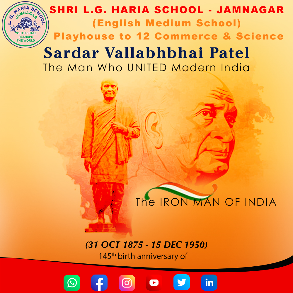 HariaSchool's tweet image. #WeStandForUnity
#SardarVallabhbhaiPatel