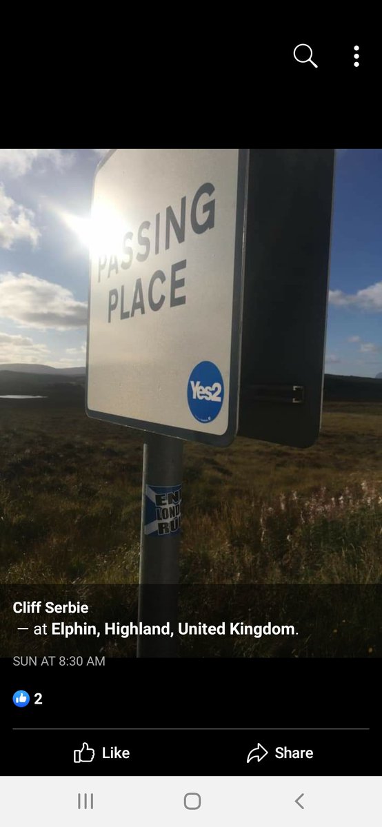 60. Multiple confessions from Mr Cliff Serbie today: he and his indy walkers have planted 2000 End London Rule stickers across Scotland and he's attached flags to Thornton bridge (in a gale) contravening the 1984 Road Trafhic Act on Road Safety.