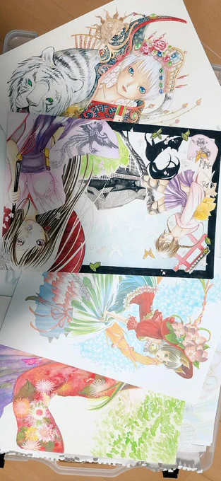 捨てたと思ってた絵が出てきた……………………………15年前だって………………………………………………………………封印 