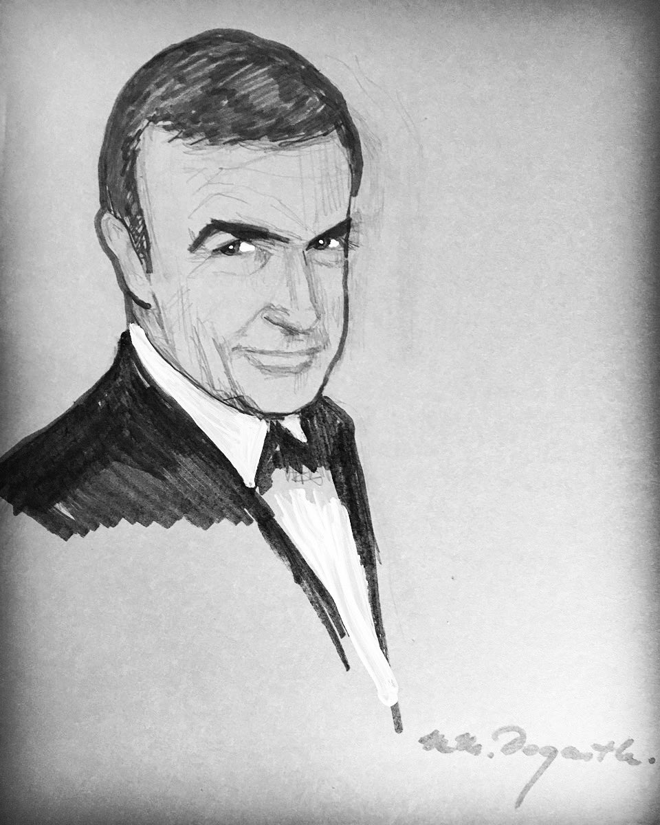 MMDogarth's tweet photo. Sean Connery, 1930-2020 #seanconnery #jamesbond #portrait #illustration #draw #drawings #illustrator #pencil #artsy #design #creative #pencildrawing #pen #arte #drawing #art #artwork #mmdogarth #artoftheday https://t.co/lUoY4TYNx9