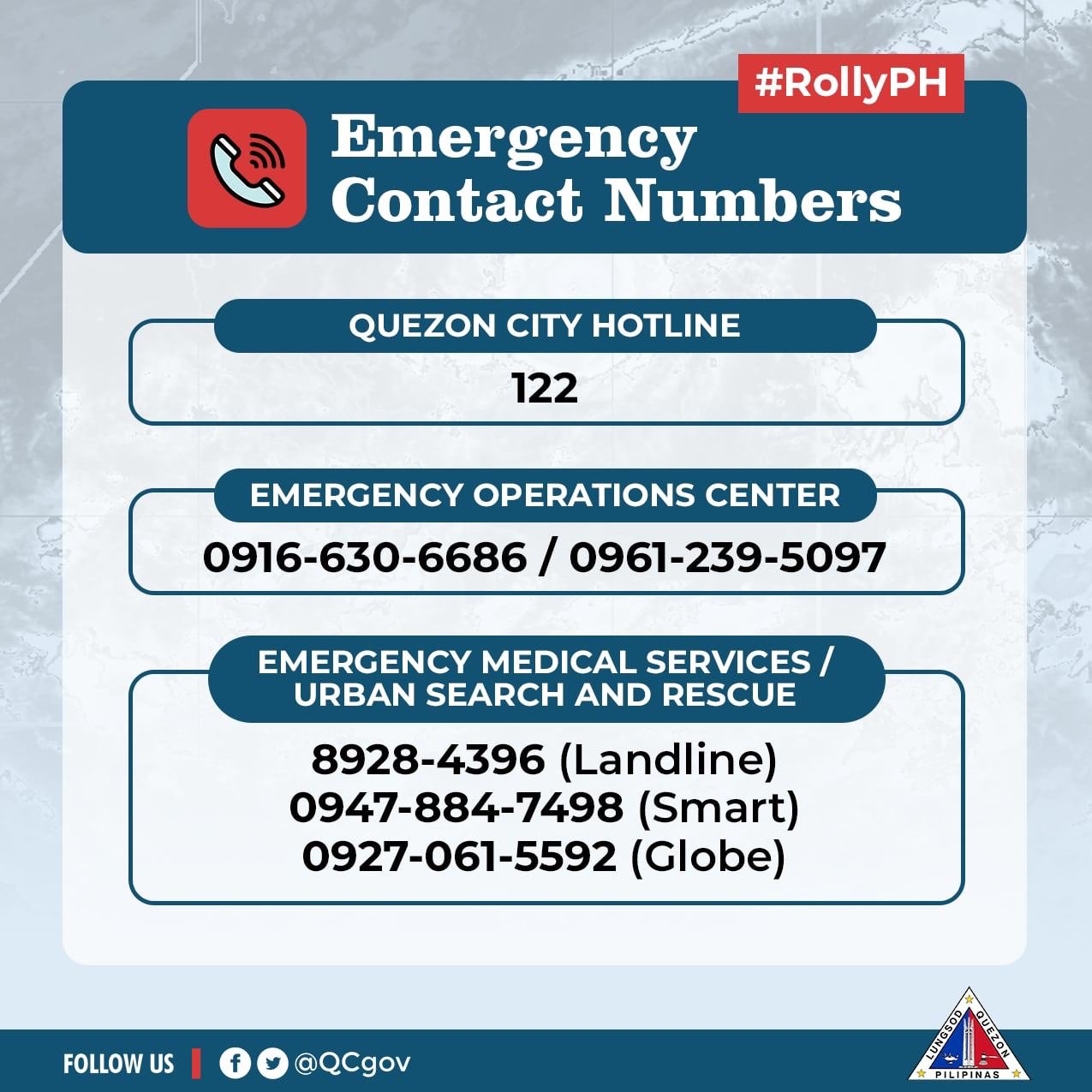 Quezon City Government on Twitter "QCitizens, ito ang emergency