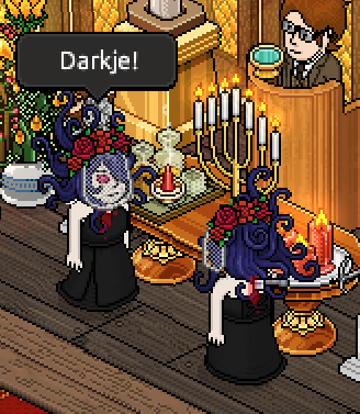 Eli_Darkje's tweet photo. Killer bride or killed bride? #HappyHabboween #twoOfme https://t.co/TNPeuRJ8FC
