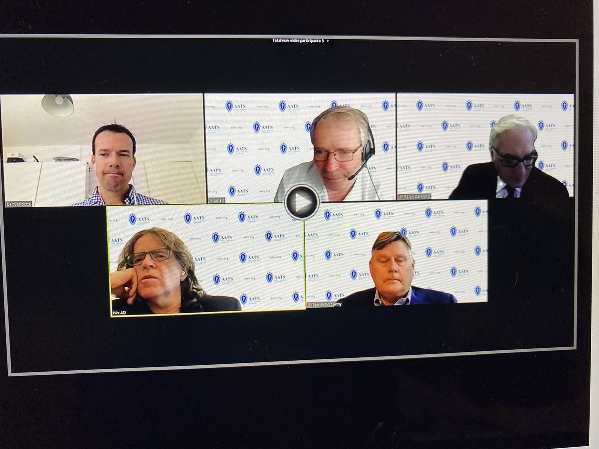 AtriCureCEO's tweet photo. Starting the second day of @AATSHQ’s #STARS2020 conference with inspiring leaders in surgical #Afib treatment. @DrNivAd https://t.co/9l4dOXxGcs