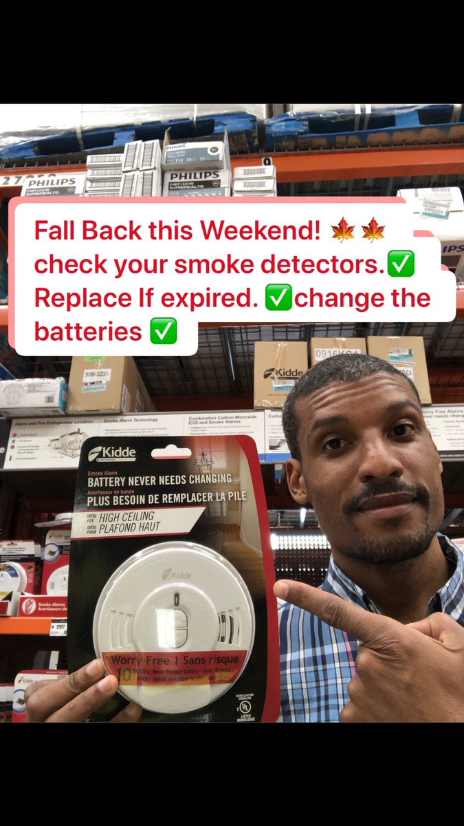 HomeLorrays's tweet image. Fall Back is this weekend! 🍁🍁 This is the perfect time to check your smoke detectors to make sure they’re not expired. Change the batteries for battery operated detectors. Stay Safe!

#fireprevention  #safety #firesafety #safetyfirst #fallback