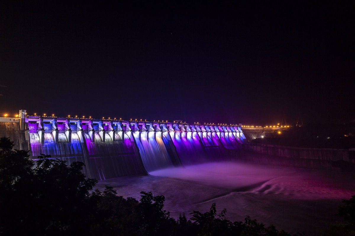 Lights and Laser Show at  #StatueOfUnity 22/n