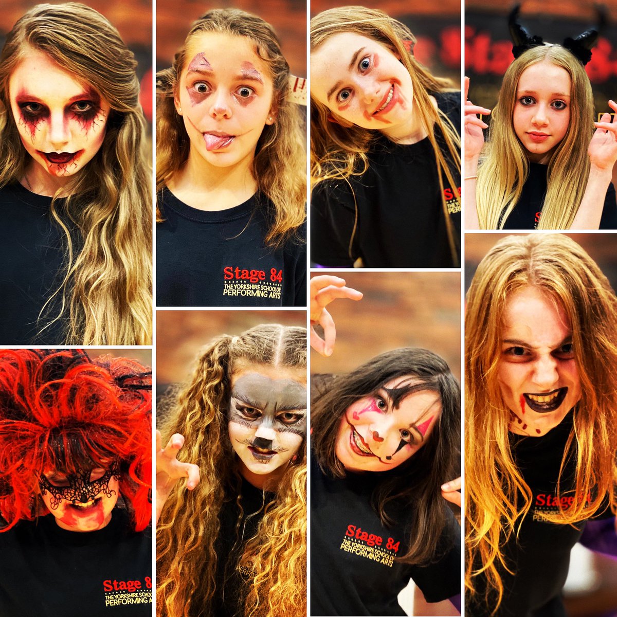 🎃👻 We hope you’ve had an enjoyable half term break and today we say Happy Halloween! Here are a few of our super-talented Performing Arts students showing off their hair & makeup up skills during classes last week - awesome job guys!
#stage84 #halloween #performingarts